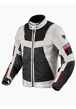 Kurtka motocyklowa tekstylna REV’IT! Tornado 4 H2O srebrno-czarna