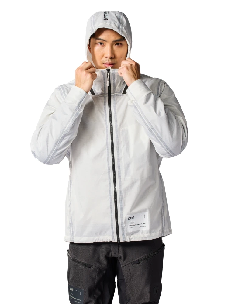 Kurtka przeciwdeszczowa REV’IT! Barrier 2 H2O biała