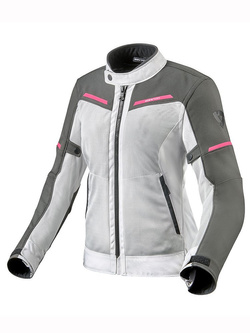 Kurtka motocyklowa damska tekstylna REV’IT! Airwave 3 szaro-różowa