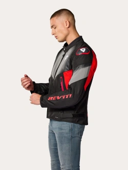Kurtka motocyklowa tekstylna REV’IT! Control H2O czarno-czerwona