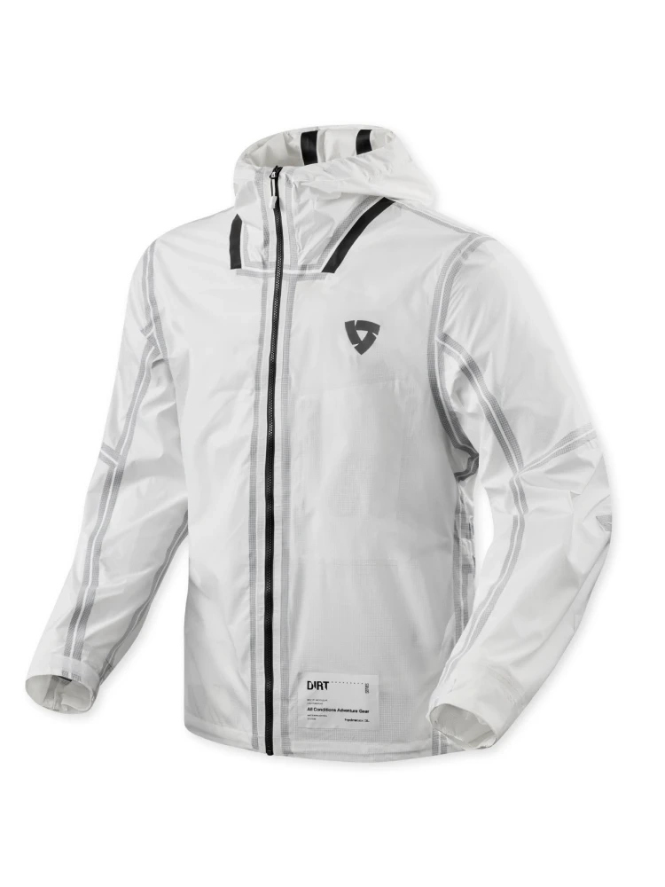 Kurtka przeciwdeszczowa REV’IT! Barrier 2 H2O biała