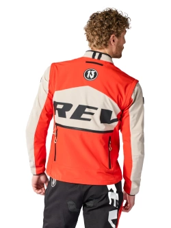 Kurtka enduro REV’IT! Morocco czerwono-beżowa