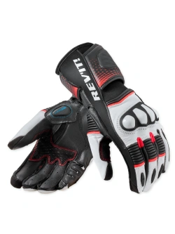 Rękawice motocyklowe damskie REV’IT! Xena 4 biało-fluo czerwone