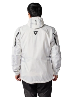 Kurtka przeciwdeszczowa REV’IT! Barrier 2 H2O biała