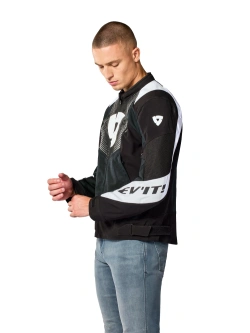 Kurtka motocyklowa tekstylna REV’IT! Hyperspeed 3 GT Air czarno-biała