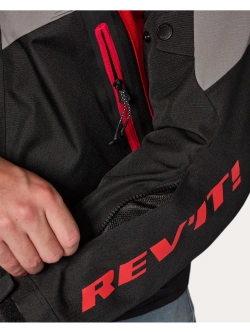 Kurtka motocyklowa tekstylna REV’IT! Control H2O czarno-czerwona