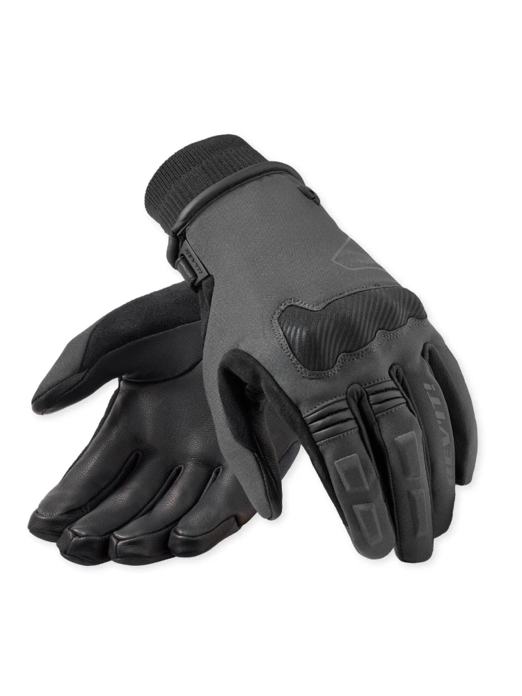 Rękawice motocyklowe skórzano-tekstylne REV’IT! Hydra 3 H2O szaro-czarne