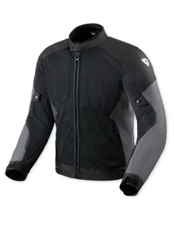 Kurtka motocyklowa tekstylna REV’IT! Torque 3 H2O czarno-ciemnoszara