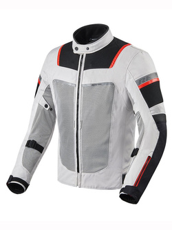 Kurtka motocyklowa tekstylna REV’IT! Tornado 3 biało-szara