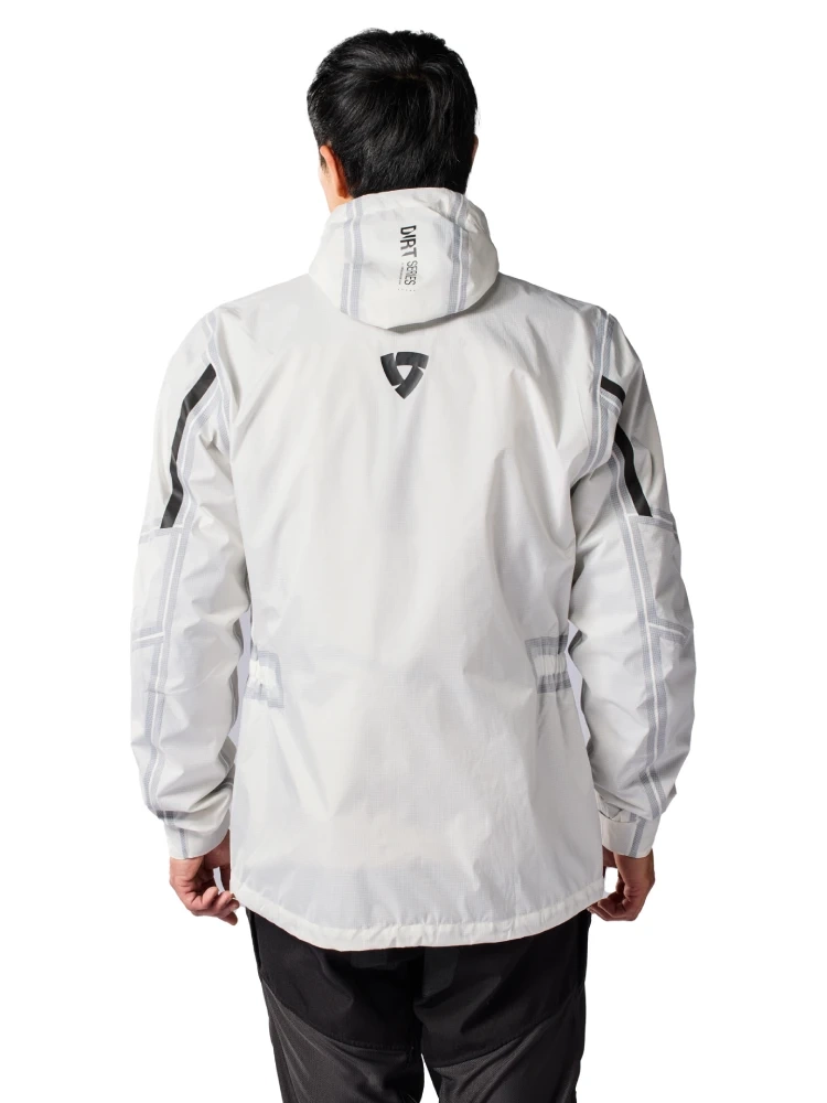 Kurtka przeciwdeszczowa REV’IT! Barrier 2 H2O biała