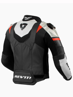 Kurtka motocyklowa skórzano-tekstylna REV’IT! Hyperspeed 2 Air czarno-biała