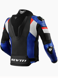 Kurtka motocyklowa skórzano-tekstylna REV’IT! Hyperspeed 2 Pro czarno-niebieska